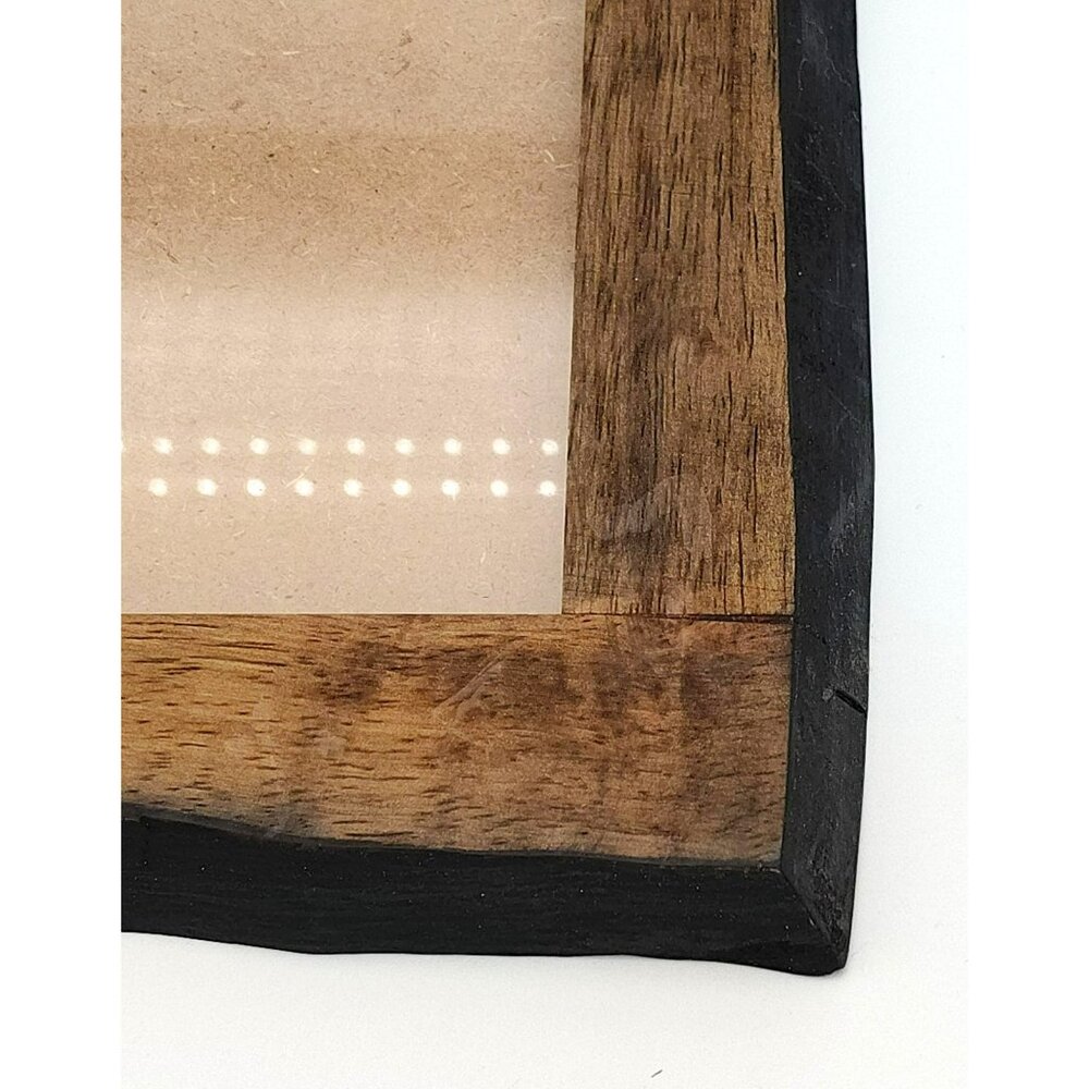 Solid Wood Picture Frame 13x10.5 Vintage Rustic Mission Style Heavy Wood Frame - Picture 4 of 10